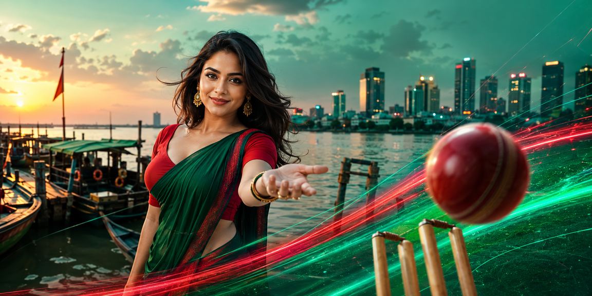 ময়মনসিংহ ক্রিকেট বেটিং লাল-সবুজ থিমের দৃশ্য